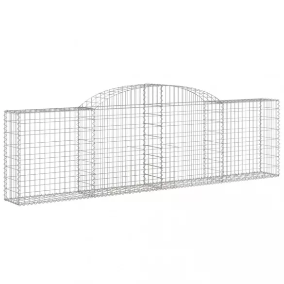 25 db íves horganyzott vas gabion kosár 300x30x80/100 cm