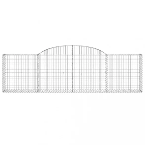 25 db íves horganyzott vas gabion kosár 300x30x80/100 cm