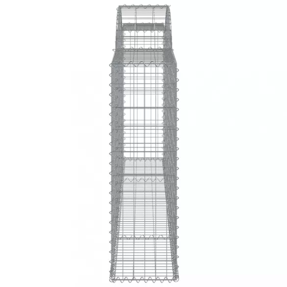 3 db íves horganyzott vas gabion kosár 300 x 30 x 100/120 cm