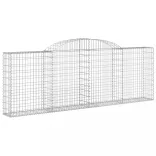 10 db íves horganyzott vas gabion kosár 300 x 30 x 100/120 cm