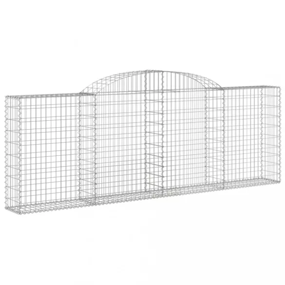 10 db íves horganyzott vas gabion kosár 300 x 30 x 100/120 cm