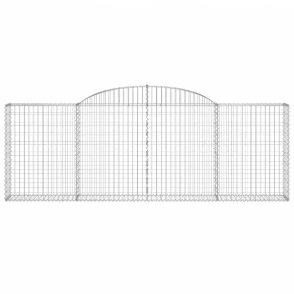 11 db íves horganyzott vas gabion kosár 300 x 30 x 100/120 cm