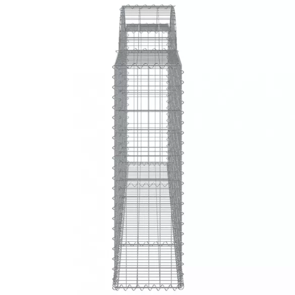 11 db íves horganyzott vas gabion kosár 300 x 30 x 100/120 cm