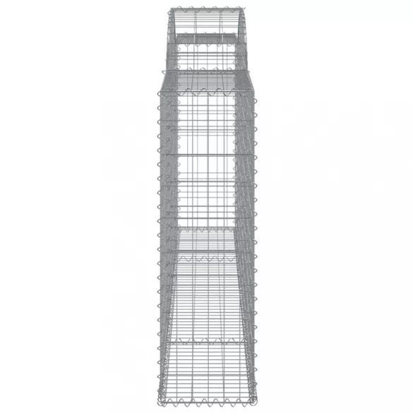13 db íves horganyzott vas gabion kosár 300 x 30 x 100/120 cm