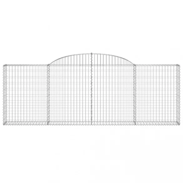 20 db íves horganyzott vas gabion kosár 300 x 30 x 100/120 cm