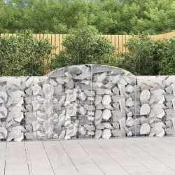   25 db íves horganyzott vas gabion kosár 300 x 30 x 100/120 cm