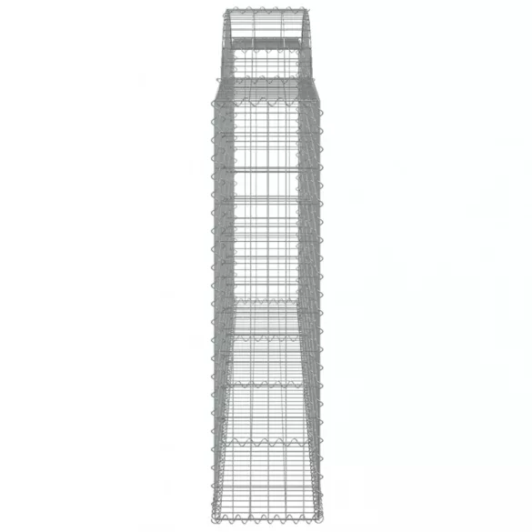5 db íves horganyzott vas gabion kosár 300x30x120/140 cm