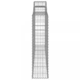 7 db íves horganyzott vas gabion kosár 300x30x120/140 cm