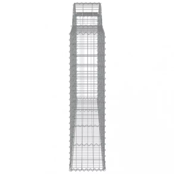 7 db íves horganyzott vas gabion kosár 300x30x120/140 cm