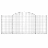 9 db íves horganyzott vas gabion kosár 300x30x120/140 cm
