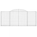 10 db íves horganyzott vas gabion kosár 300x30x120/140 cm