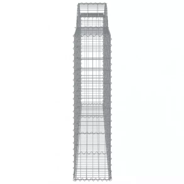 12 db íves horganyzott vas gabion kosár 300x30x120/140 cm