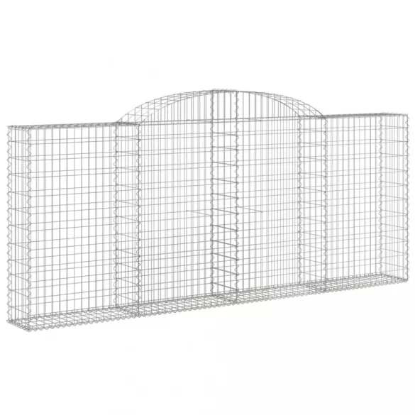 13 db íves horganyzott vas gabion kosár 300x30x120/140 cm