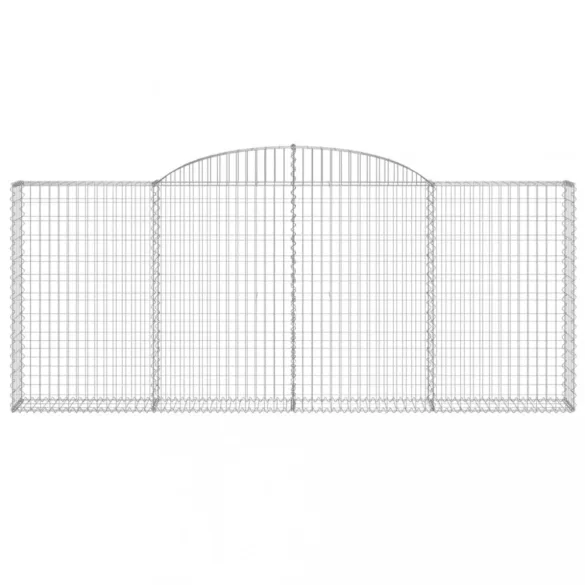 13 db íves horganyzott vas gabion kosár 300x30x120/140 cm
