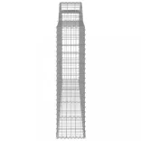 15 db íves horganyzott vas gabion kosár 300x30x120/140 cm