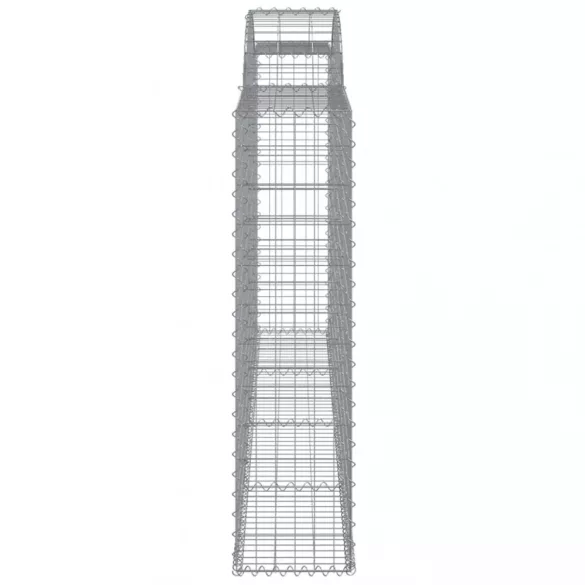 17 db íves horganyzott vas gabion kosár 300x30x120/140 cm