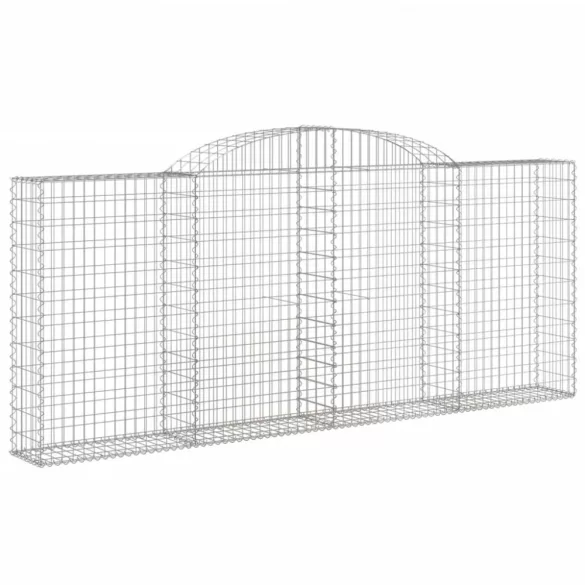 20 db íves horganyzott vas gabion kosár 300x30x120/140 cm