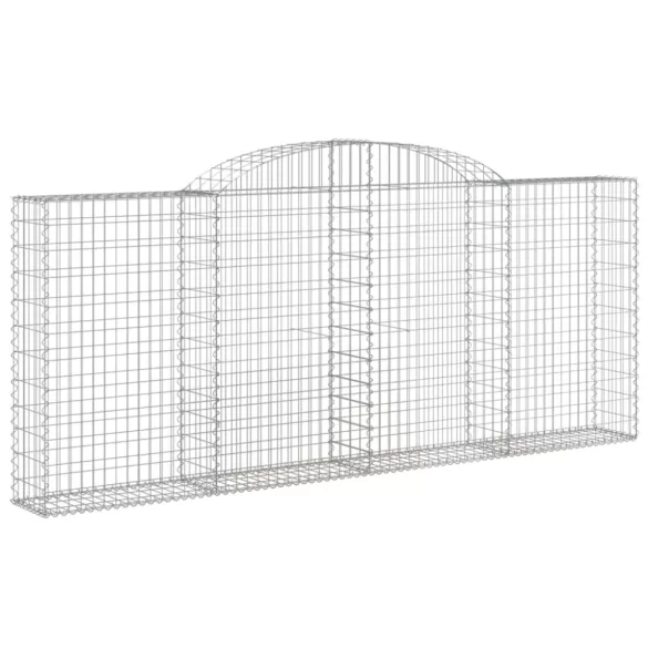 25 db íves horganyzott vas gabion kosár 300x30x120/140 cm