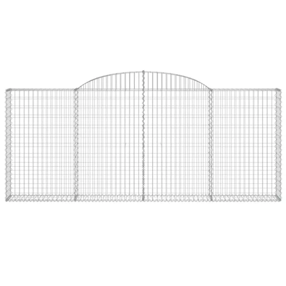 30 db íves horganyzott vas gabion kosár 300x30x120/140 cm
