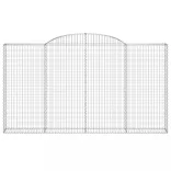 3 db íves horganyzott vas gabion kosár 300x30x160/180 cm
