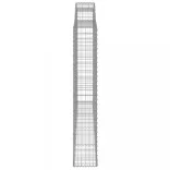 2 db íves horganyzott vas gabion kosár 300x30x180/200 cm