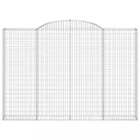 2 db íves horganyzott vas gabion kosár 300 x 30 x 200/220 cm