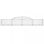 2 db íves horganyzott vas gabion kosár 300x50x40/60 cm