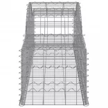 5 db íves horganyzott vas gabion kosár 300x50x40/60 cm
