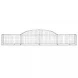 10 db íves horganyzott vas gabion kosár 300x50x40/60 cm
