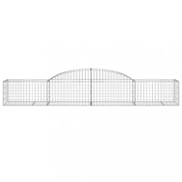 10 db íves horganyzott vas gabion kosár 300x50x40/60 cm