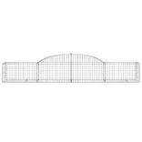 12 db íves horganyzott vas gabion kosár 300x50x40/60 cm
