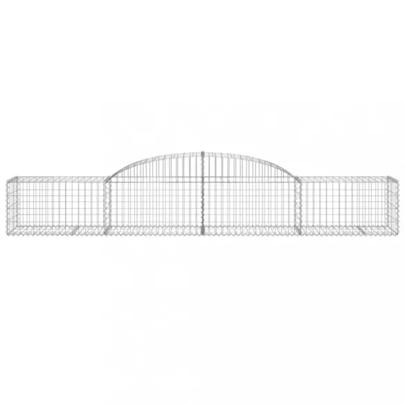12 db íves horganyzott vas gabion kosár 300x50x40/60 cm