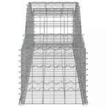 25 db íves horganyzott vas gabion kosár 300x50x40/60 cm