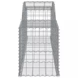 2 db íves horganyzott vas gabion kosár 300x50x60/80 cm