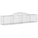 5 db íves horganyzott vas gabion kosár 300x50x60/80 cm