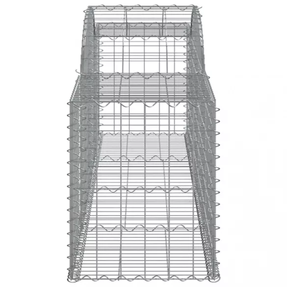 5 db íves horganyzott vas gabion kosár 300x50x60/80 cm