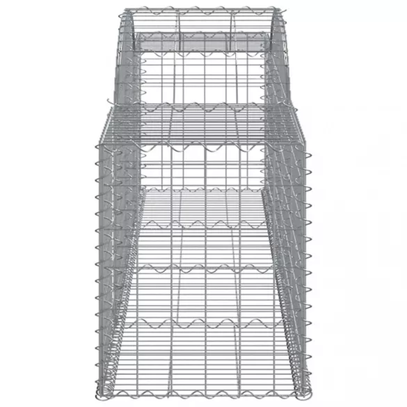 7 db íves horganyzott vas gabion kosár 300x50x60/80 cm
