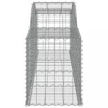 8 db íves horganyzott vas gabion kosár 300x50x60/80 cm