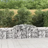 10 db íves horganyzott vas gabion kosár 300x50x60/80 cm