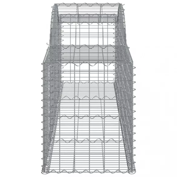 10 db íves horganyzott vas gabion kosár 300x50x60/80 cm