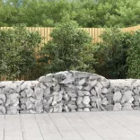 11 db íves horganyzott vas gabion kosár 300x50x60/80 cm