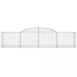 12 db íves horganyzott vas gabion kosár 300x50x60/80 cm