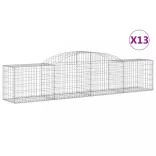 13 db íves horganyzott vas gabion kosár 300x50x60/80 cm