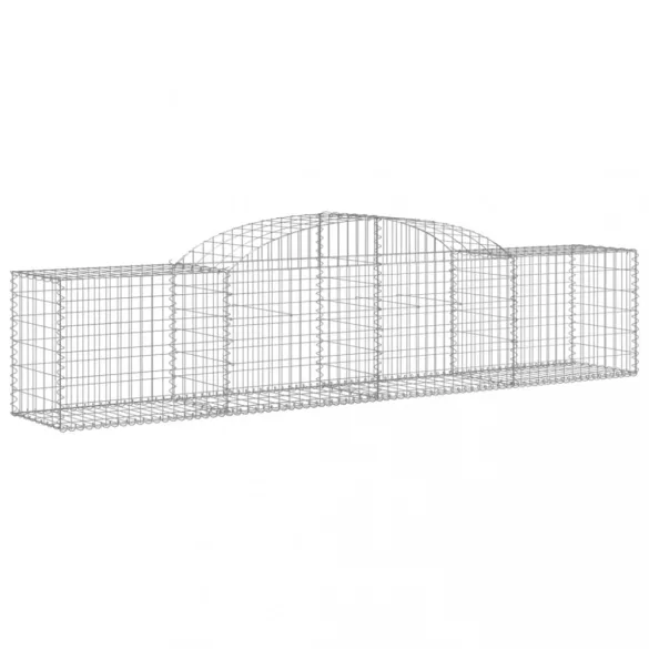 13 db íves horganyzott vas gabion kosár 300x50x60/80 cm