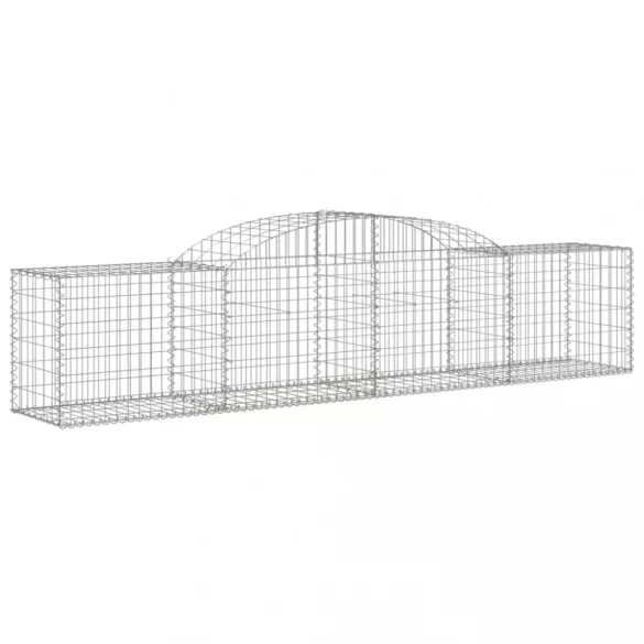 15 db íves horganyzott vas gabion kosár 300x50x60/80 cm