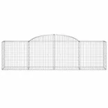 2 db íves horganyzott vas gabion kosár 300x50x80/100 cm