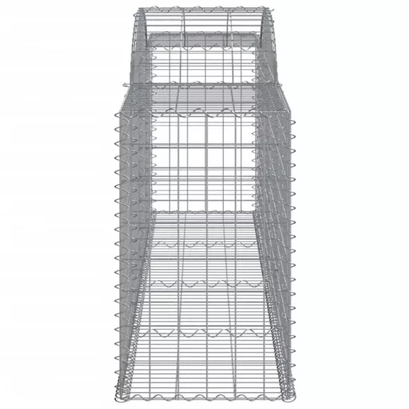 2 db íves horganyzott vas gabion kosár 300x50x80/100 cm