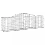 3 db íves horganyzott vas gabion kosár 300x50x80/100 cm