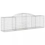 5 db íves horganyzott vas gabion kosár 300x50x80/100 cm