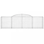 8 db íves horganyzott vas gabion kosár 300x50x80/100 cm